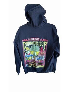 High Times Cannabis Cup 2014 SF Hoodie XXL Full Zip MOE Mad Hatter